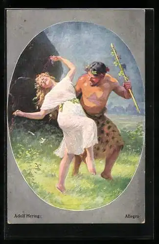 Künstler-AK sign. Adolf Hering: Allegro, Tanz