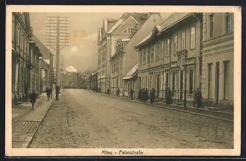 AK Mitau, Blick in die Palaisstrasse