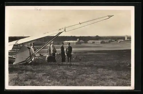 AK Borkenberge /Westf., Reichssegelflug-Führerschule, Segelflugzeug