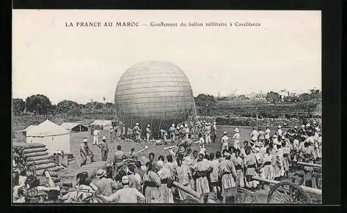 AK Casablanca, Gonflement du ballon millitaire