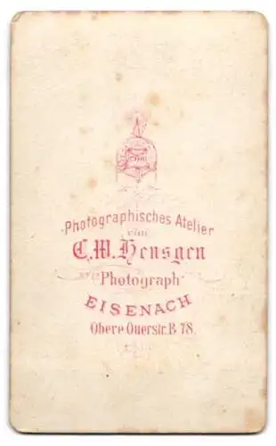 Fotografie C.W. Hensgen, Eisenach, Obere Querstr. B 78, Porträt einer jungen Frau in eleganter Kleidung