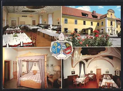 AK Bogen-Oberalteich, Gasthaus Kloster-Bräu, Innenansichten