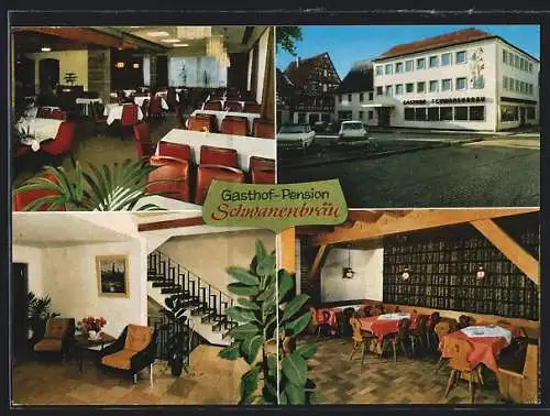 AK Ebermannstadt, Gasthof-Pension Schwanenbräu, Marktplatz 2