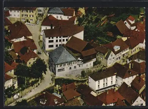 AK Burgkunstadt /Ofr., Brauerei von Franz Hellmuth, Fliegeraufnahme