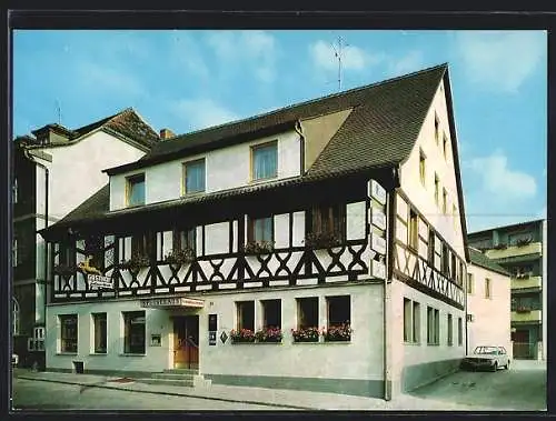 AK Burgebrach /Steigerwald, Hotel-Gasthof Goldener Hirsch, Inh. Franz und Friedrich Butterhof, Hauptstrasse 14