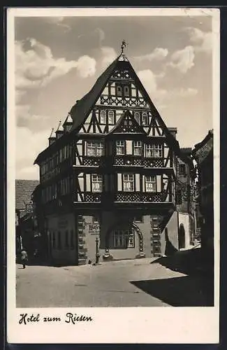 AK Miltenberg a. M., Gasthof zum Riesen