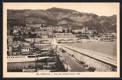 AK Monaco, Vue sur Monte-Carlo