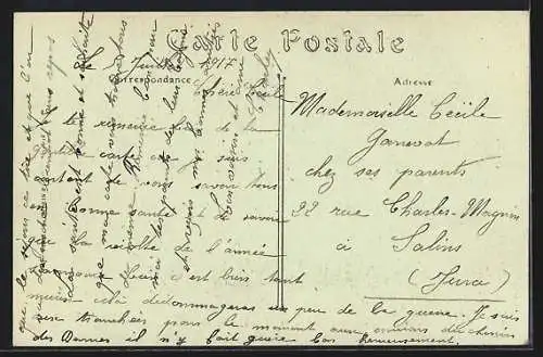 AK Crouy, Vue de l`Eglise, Côté Nord-Ouest