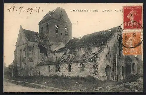 AK Chassemy /Aisne, L`Église