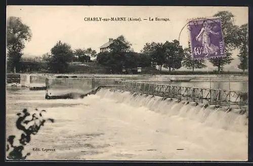 AK Charly-sur-Marne, Le Barrage