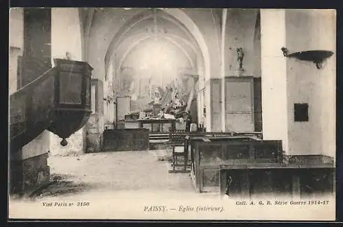 AK Paissy, Église intérieur