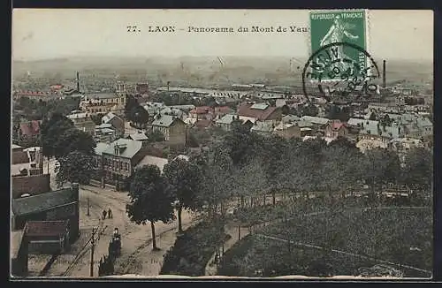 AK Laon, Panorama du Mont de Vaux