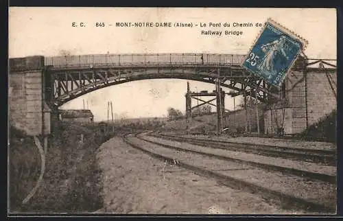 AK Mont-Notre-Dame, Le Pont du Chemin