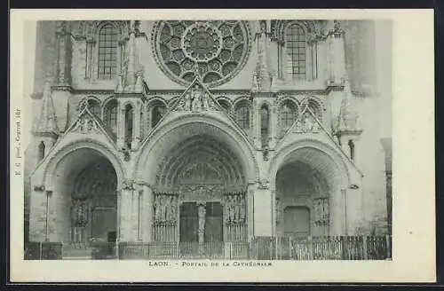 AK Laon, Portail de la Cathedrale