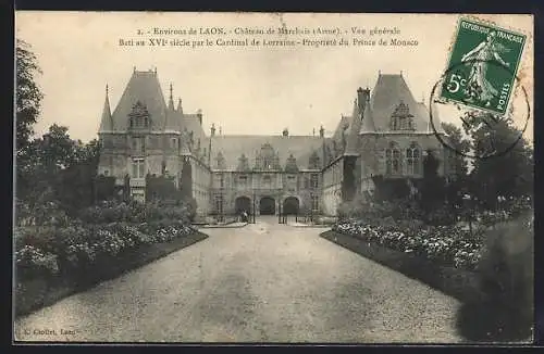 AK Chateau de Marchais /Aisne, Vue generale