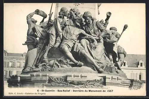 AK St-Quentin, Bas-Relief, Derriere du Monument