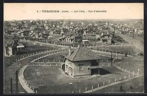 AK Tergnier /Aisne, Les Cités, Vue d`ensemble