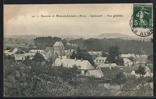 AK Laniscourt /Aisne, Vue générale