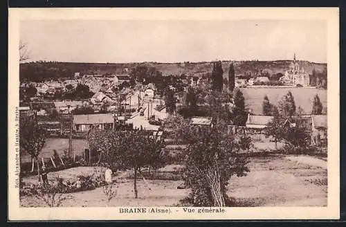 AK Braine /Aisne, Vue générale