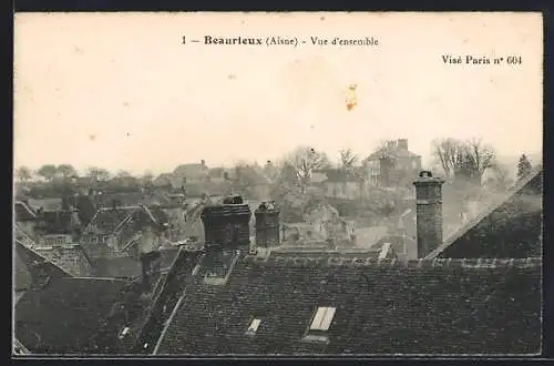 AK Beaurieux /Aisne, Vue d`ensemble