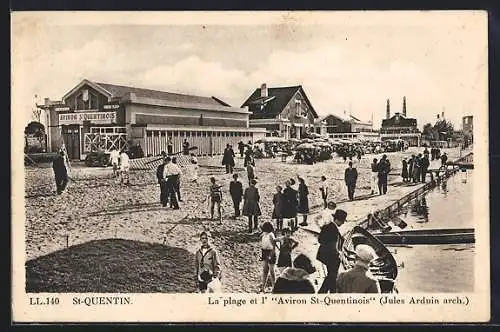 AK St-Quentin, La plage et l` Aviron St-Quentinois