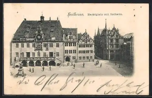 AK Heilbronn, Marktplatz mit Rathaus