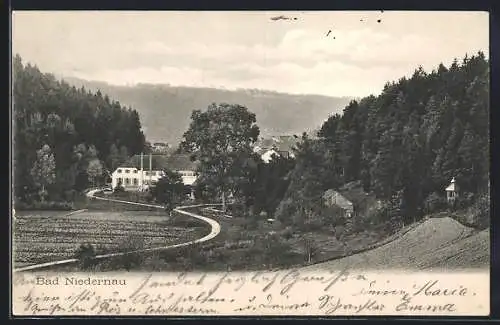 AK Bad Niedernau, Ortsansicht aus der Vogelschau