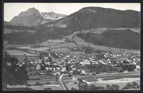 AK Bischofshofen, Teilansicht mit Kirche