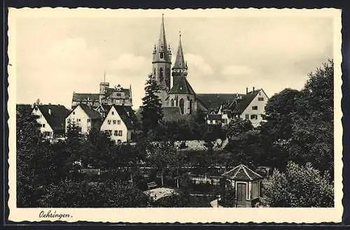 AK Oehringen, Ortspartie mit Kirche