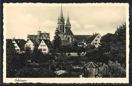 AK Oehringen, Ortspartie mit Kirche