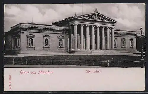 AK München, Partie an der Glyptothek