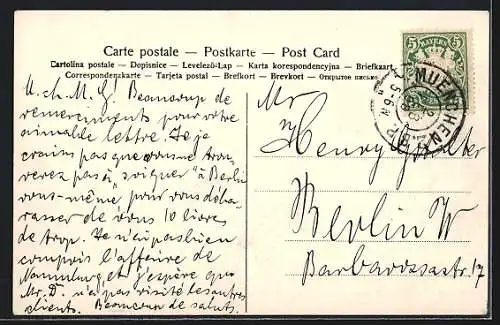 AK München, Partie am Sendlingertor mit Strassenbahn und Passanten