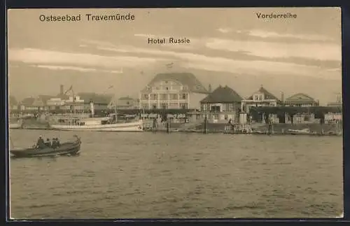 AK Travemünde, Hotel Russie und Vorderreihe