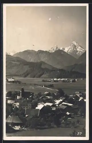 AK Anif, Blick auf den Watzmann vom Schloss Hellbrunn aus