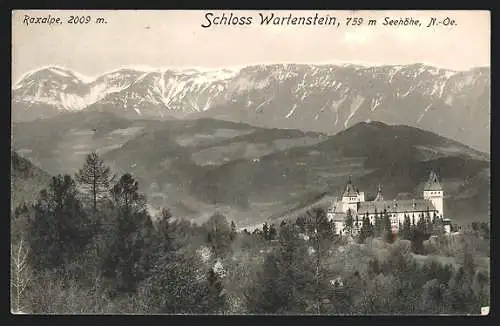 AK Wartenstein, Schloss mit Raxalpe