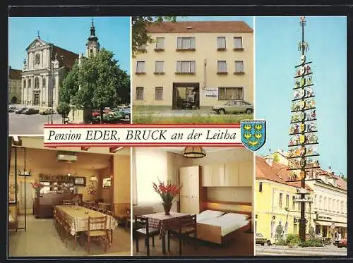 AK Bruck an der Leitha, Pension Eder, Altstadt 19