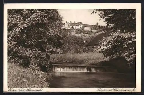 AK Vorau /Ost-Steiermark, Partie mit Chorherrenstift