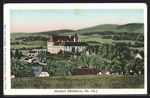 AK Altenhof /Mühlkreis, Totalansicht mit Schloss