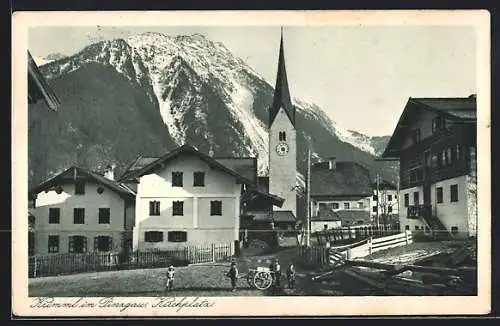 AK Krimml im Pinzgau, Kirchplatz