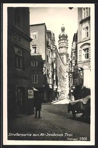 AK Innsbruck /Tirol, Gasthof J. Putzenbacher mit Strassenpartie