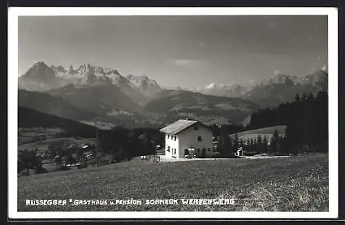 AK Werfenweng /Salzburg, Russeggers Gasthaus und Pension Sonneck