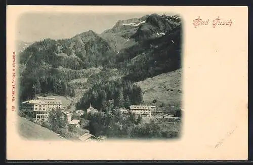 AK Bad Fusch, Hotelanlagen am Berg