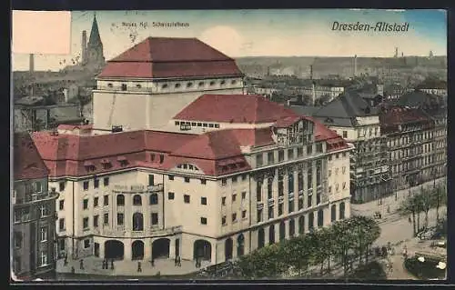 AK Dresden-Altstadt, Neues Kgl. Schauspielhaus