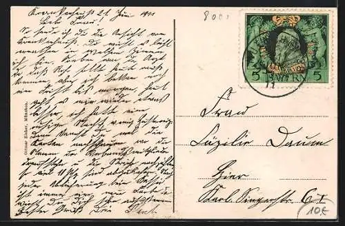 AK München, Nymphenburg, Königliches Hofwaschhaus, St. Georgiritterordens-Krankenhaus