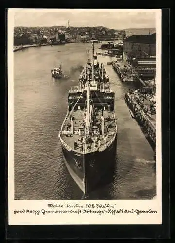 AK Kiel, Motortankschiff W. B. Walker am Hafen