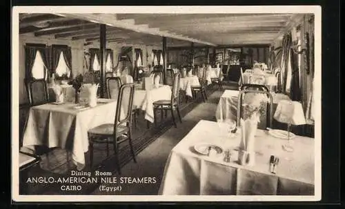 AK Anglo-American Nile Steamers, Dining Room