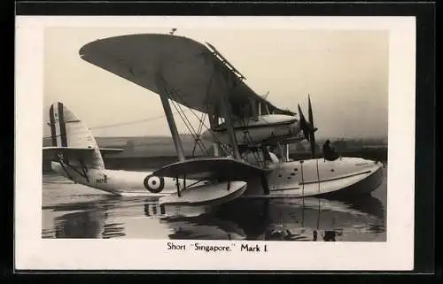 AK Short Singapore Mark I, Wasserflugzeug