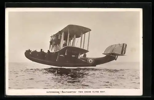 AK Wasserflugzeug Supermarine Southampton