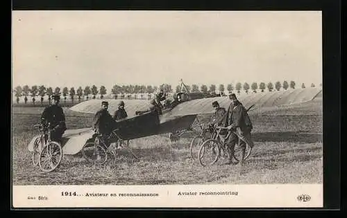 AK Aviateur en reconnaissance, Flugzeug