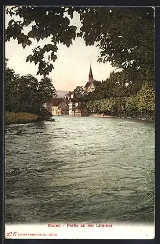 AK Baden, Partie an der Limmat